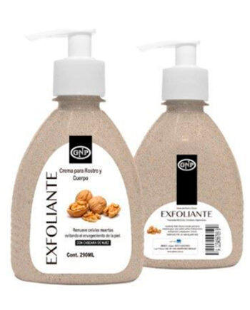 Crema exfoliante GNP Cáscara de Nuez 290cc