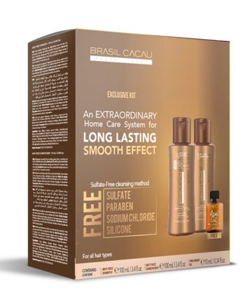 Kit Anti Frizz BRASIL CACAU Exclusive Kit LONG LASTING SMOOTH EFFECT