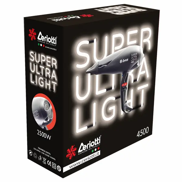 Secador CERIOTTI Super Ultra Light 4500 2500w - Imagen 2