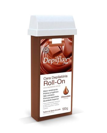 Cartucho Cera depilatorio roll on DEPILFLAX 100 chocolate 100g