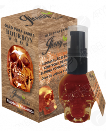 Oleo de barba JHONNY BARBER Bourbon Wood 30cc