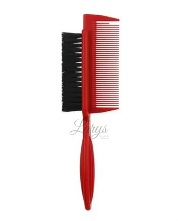 Peine Cepillo para Fade Con Peineta 2 En 1 color rojo