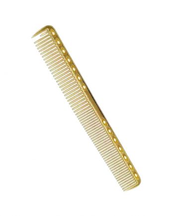 Peine antiestático de metal inoxidable dorado de 17,8 cm