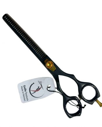 Tijera Golfe Tesoura pulir 6.5" negra y amarilla