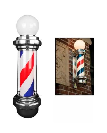 Farol Barbero Giratorio con Luz LED y Bocha 70cm
