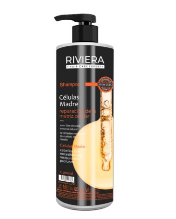 Shampoo Células Madre RIVIERA 1L Reparación desde la matriz celular