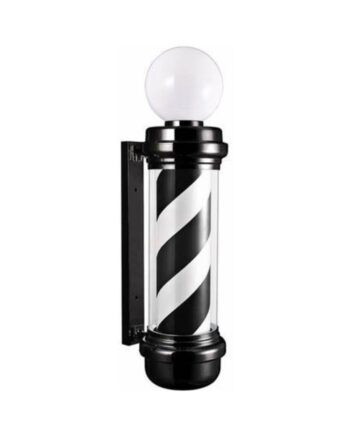 Farol Barbero barber pole 88cm x 25cm Blanco y Negro