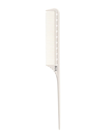 Peine fibra de carbono blanco BLK con cola