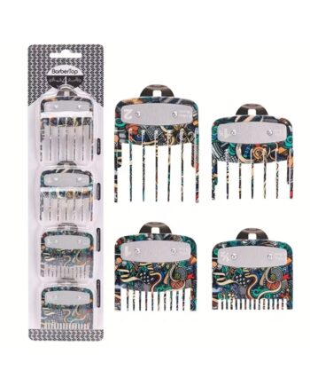 Set de 4 peines intercambiables de acero inoxidable con diseño
