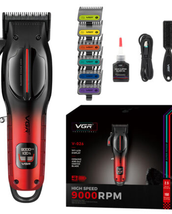 Máquina Cortadora Profesional VGR V-026 Pro 9000 RPM Cerámica DLC
