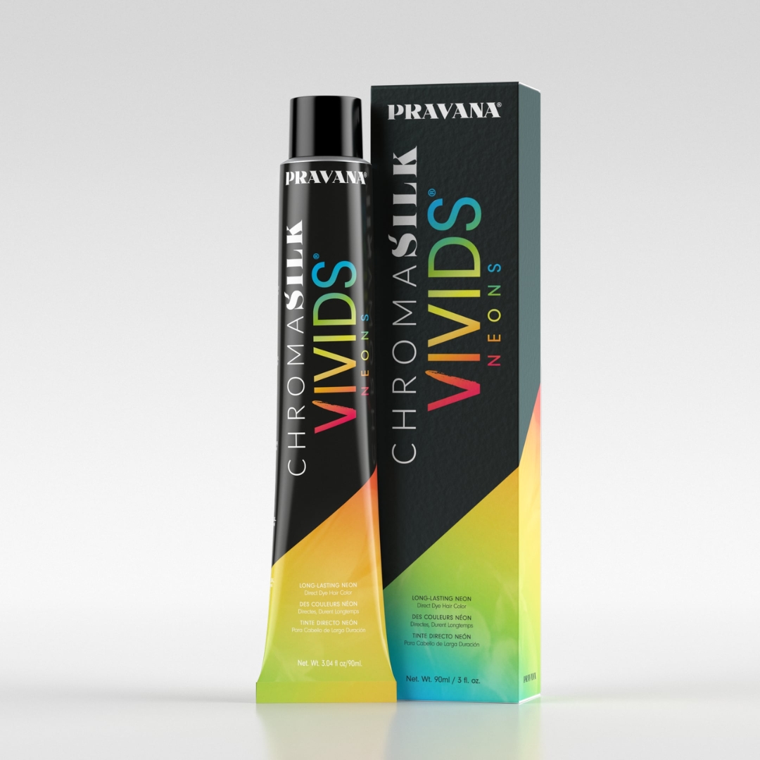 Tinta Coloración PRAVANA ChromaSilk VIVIDS Neons 90ml Neones de alto impacto