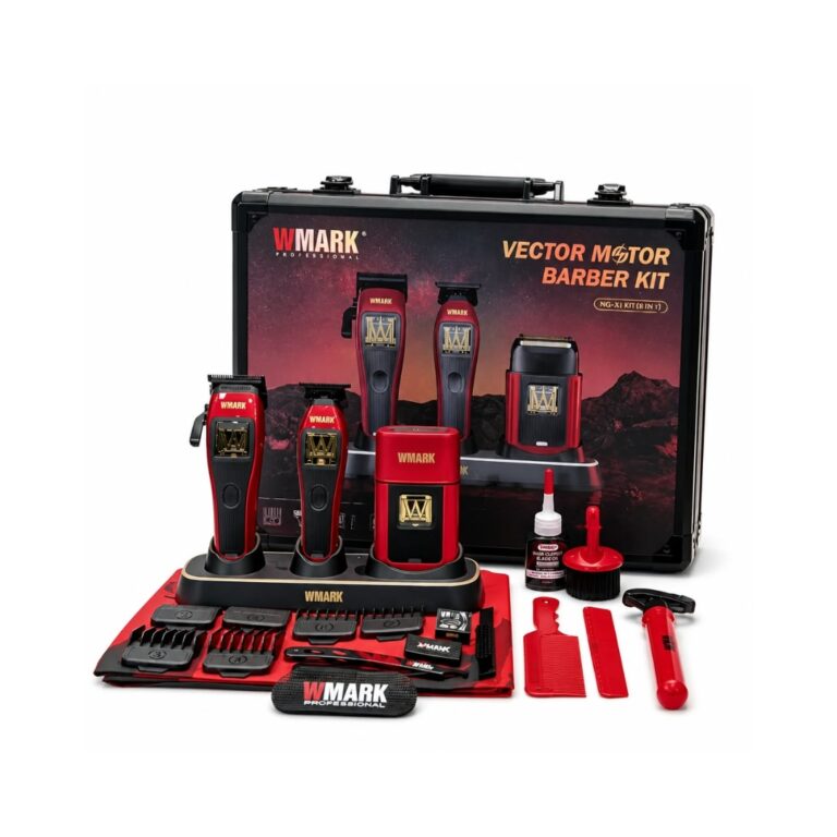 WMARK NG-X1 KIT – Kit Profesional de Barbero 3 en 1 con Motor Vectorial 10.000 RPM