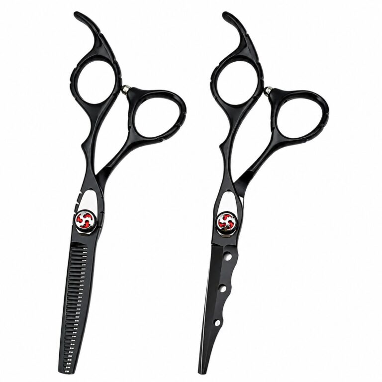 Kit Tijeras Profesionales Ryn 6" con estuche (negro)