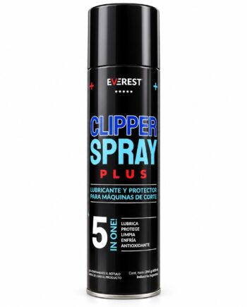 Everest Clipper Spray Aerosol Plus 5 en 1 – Lubricante y Protector para Máquinas de Corte 400 ml